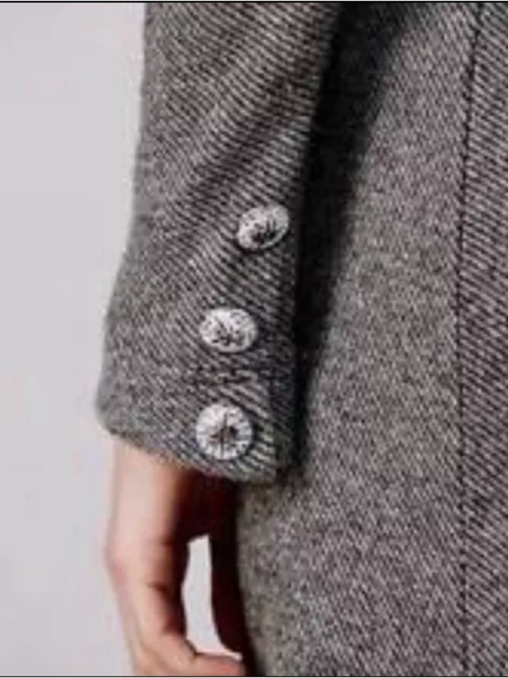 Free People Long Gray Duster Coat - Picture 3 of 11